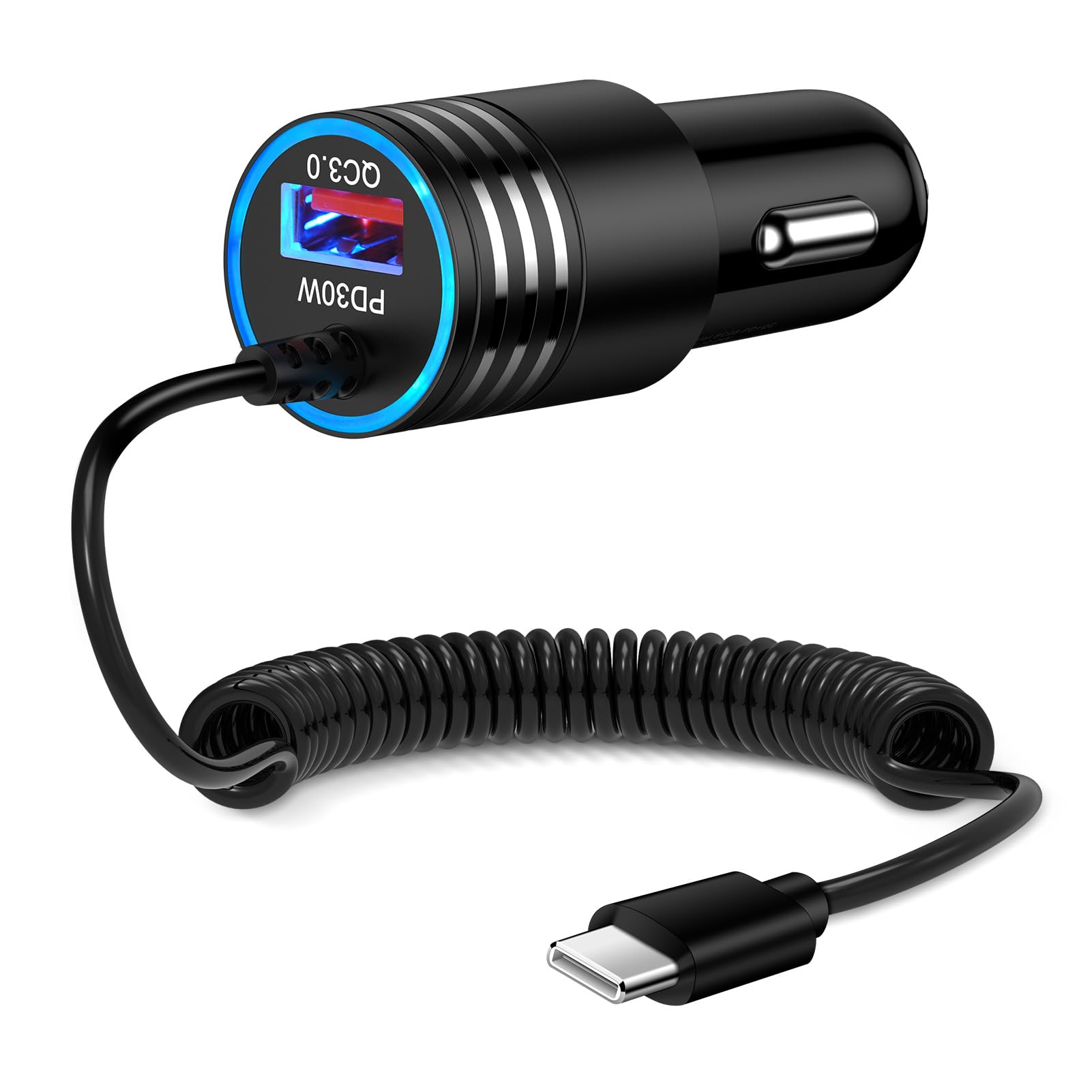 Amazon.co.jp: iPhone 17/16/15 車用充電器、48W PD + QC 高速